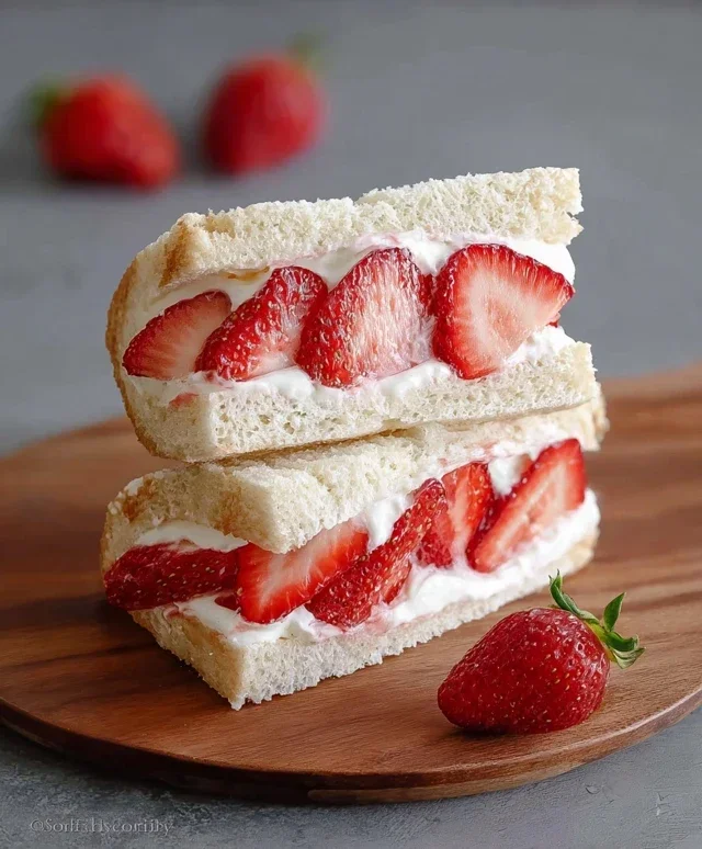 4-ingredient Strawberry Sando