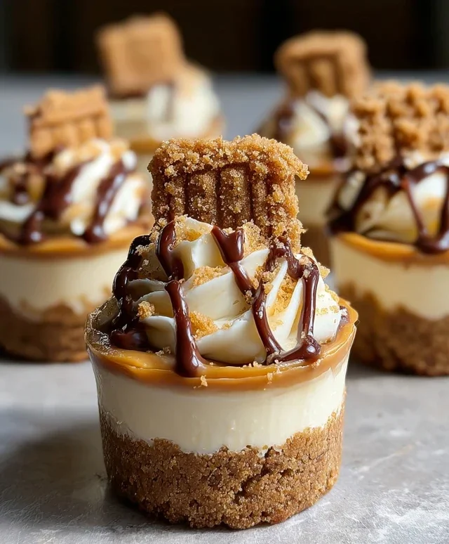 Mini Cookie Butter Cheesecake Cups