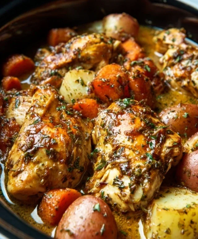 Garlic Butter Chicken Crockpot Recipe: 6-Hour Magic for Tender Bliss
