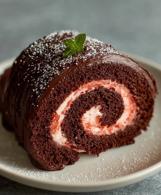 Easy Chocolate Swiss Roll