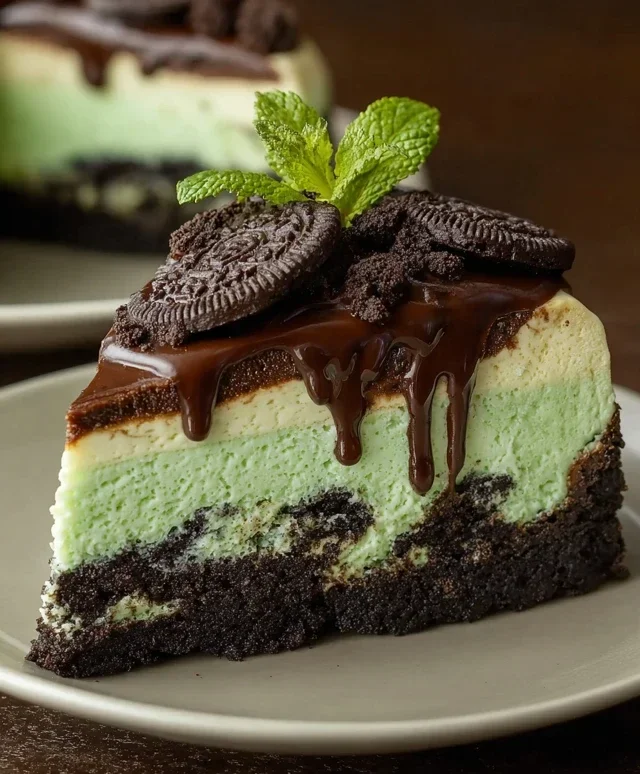 Mint Oreo Cheesecake Delight