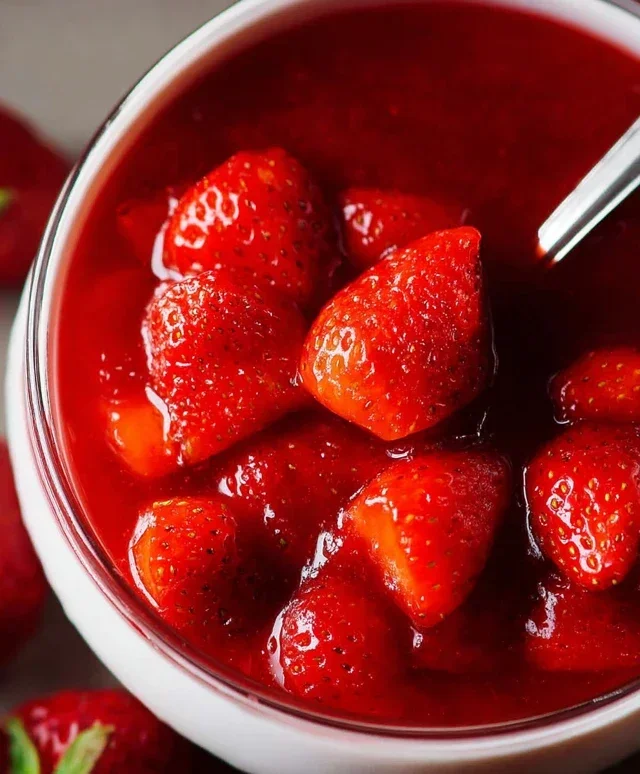 Fresh Strawberry Sauce (Strawberry Topping)