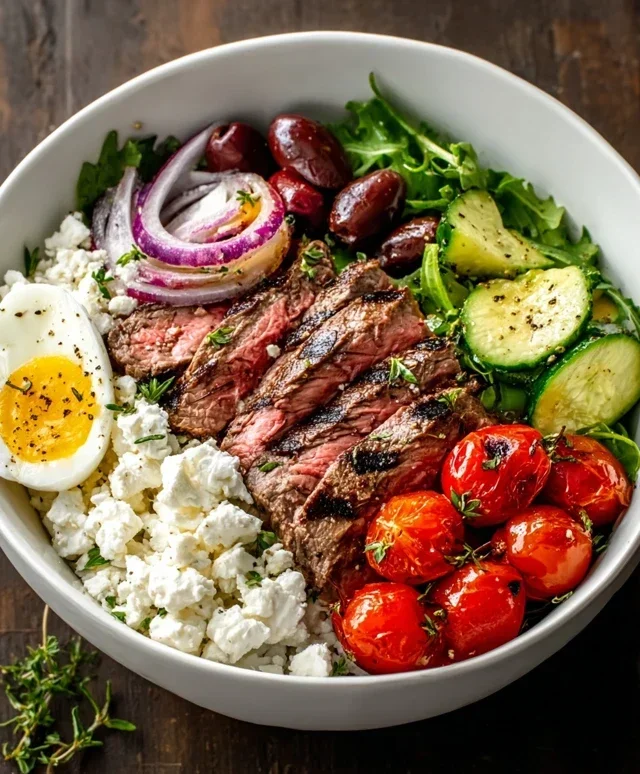 Mediterranean Steak Bowl Recipe