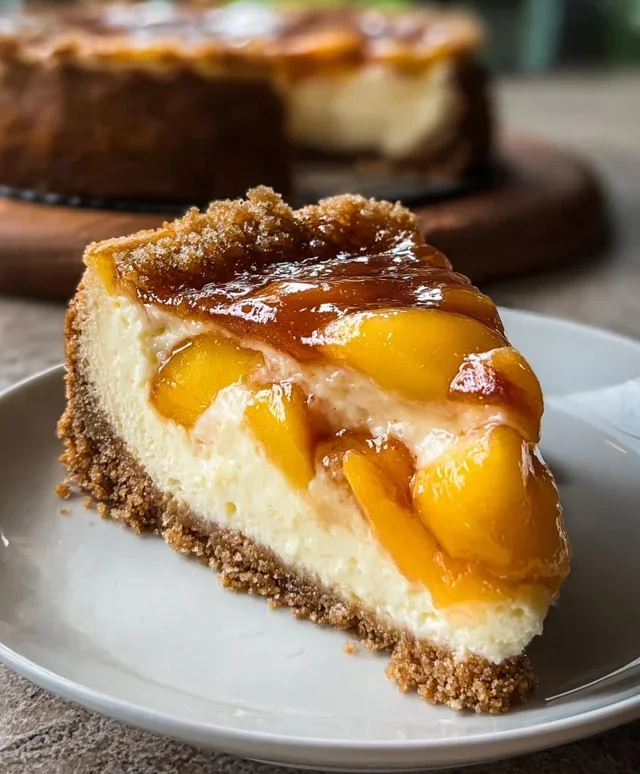 Peach Cobbler Cheesecake