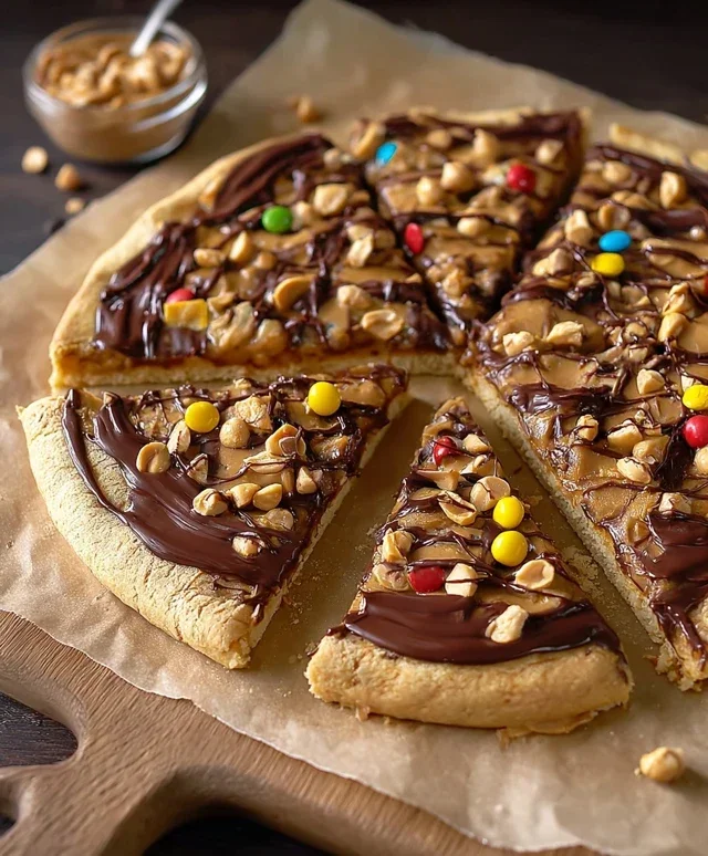 Chocolate Peanut Butter Pizza
