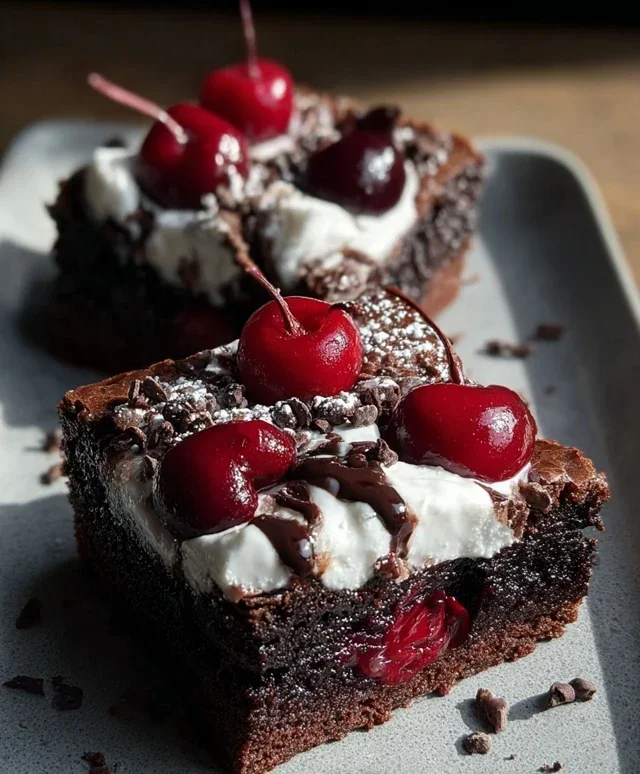 Small-Batch Black Forest Brownies
