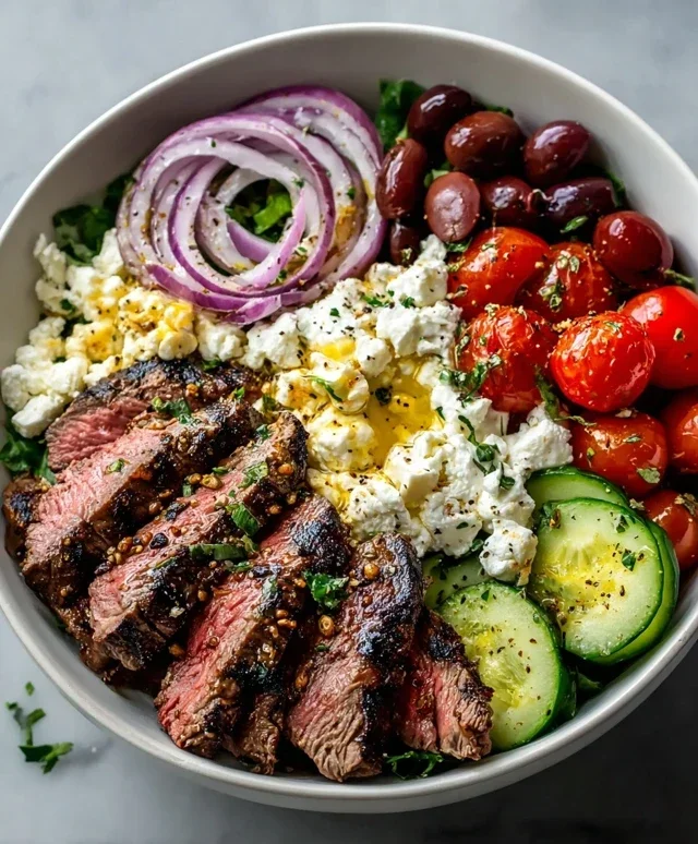 Mediterranean Steak Bowl Recipe