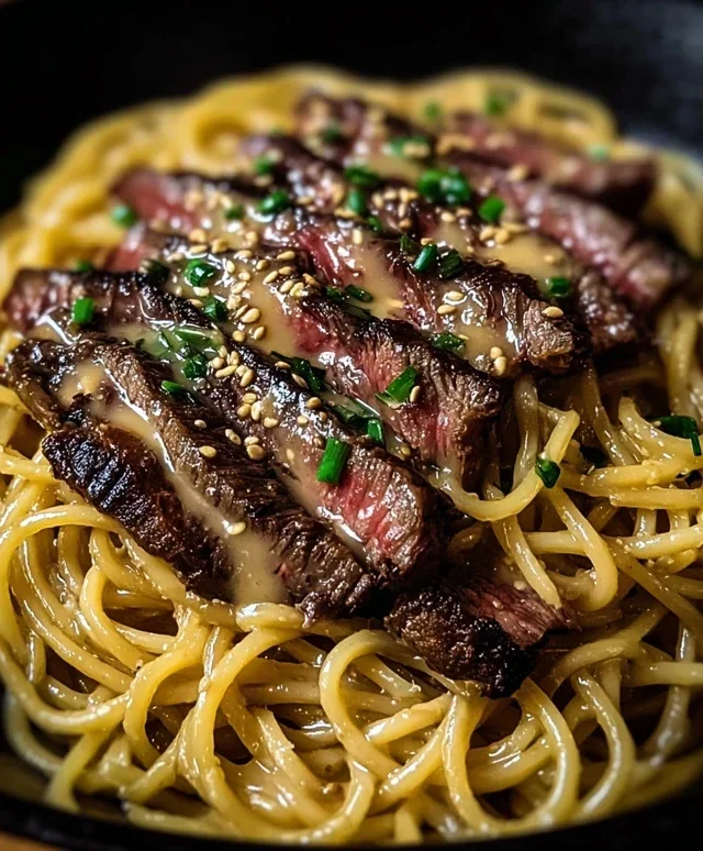 Garlic Butter Steak Lightning Noodles