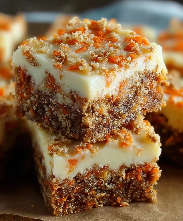 Irresistibly Indulgent Carrot Cake Cream Cheese Bars