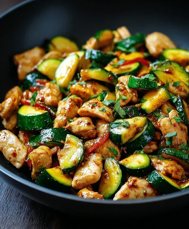 Chicken Zucchini Stir Fry
