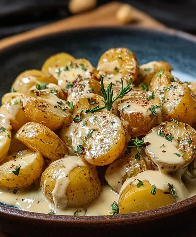Creamy Garlic Sauce Potatoes