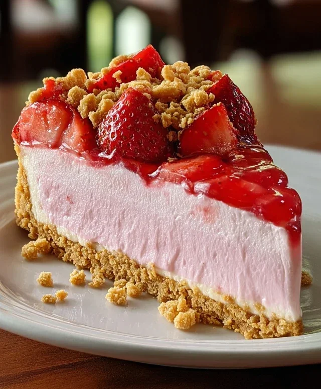 Strawberry Crunch Pink Cheesecake