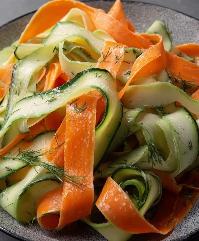 Carrot and Cucumber Ribbon Salad
