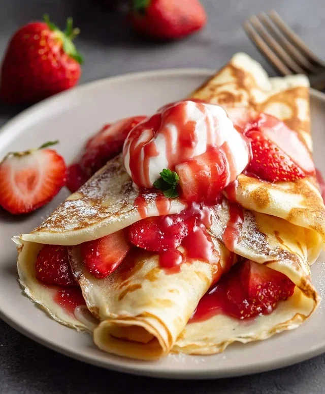 Strawberry Crepes