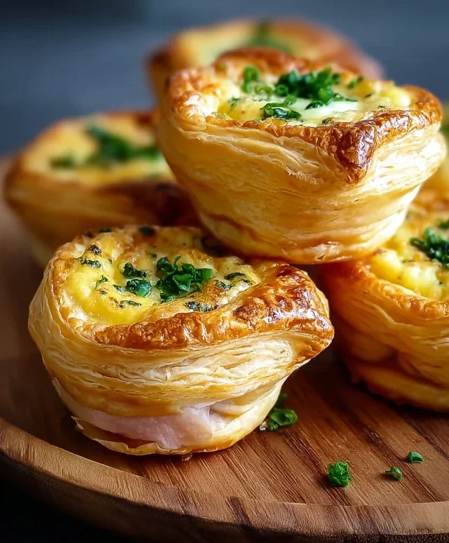 Savory Puff Pastry Cups