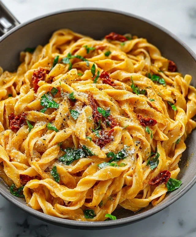 Vegan Creamy Sun Dried Tomato Pasta Recipe