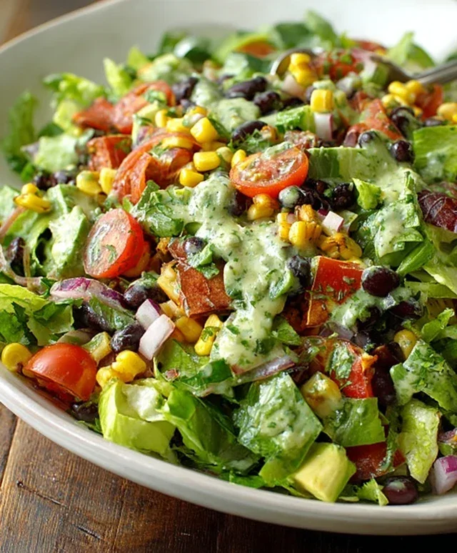 Southwestern Chopped Salad with Cilantro-Lime Dressing