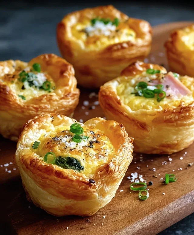 Savory Puff Pastry Cups