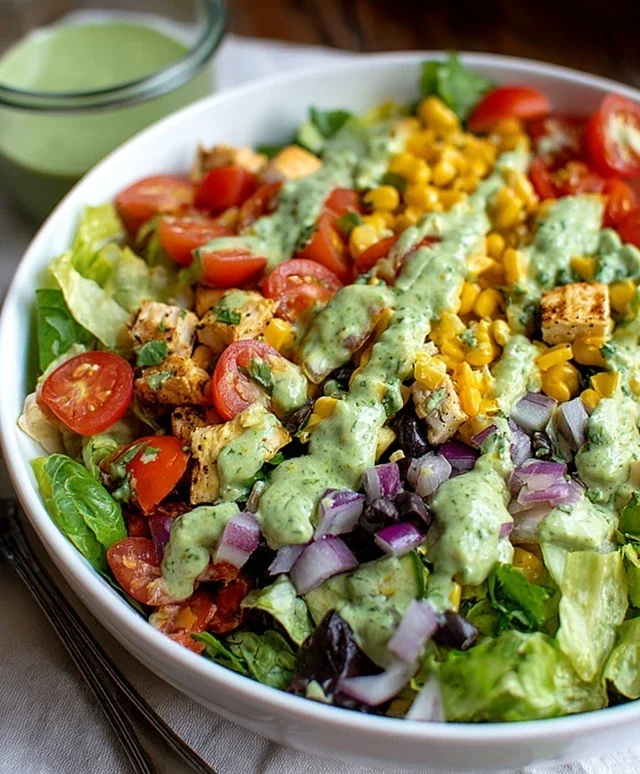 Southwestern Chopped Salad with Cilantro-Lime Dressing