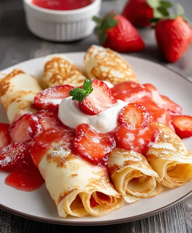 Strawberry Crepes