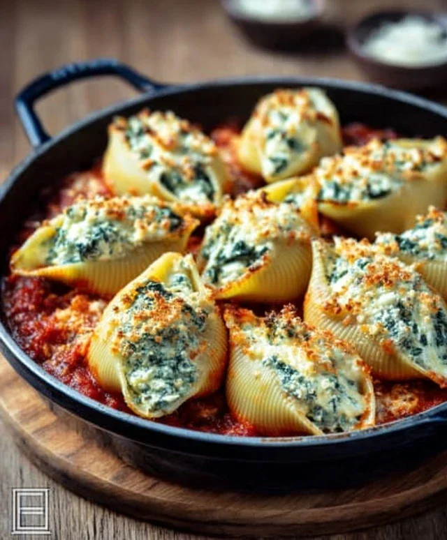 Spinach and Ricotta Stuffed Shells Recipe