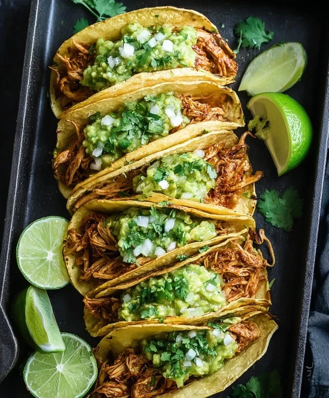 Crispy Poblano Chicken Tacos with Avocado-Jalapeño Salsa