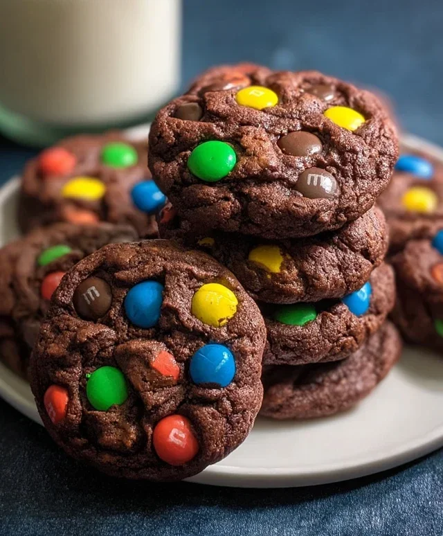 Chocolate M&M Cookies