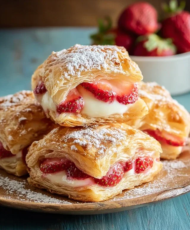 Strawberry Flaky Puffs