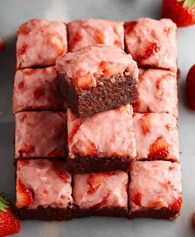Strawberry Brownies