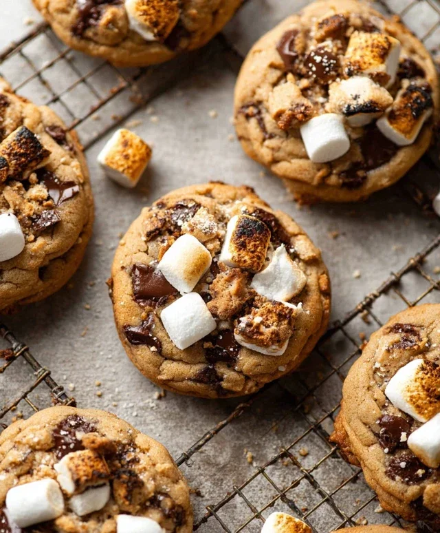 S'mores Cookies and Cream Cookies