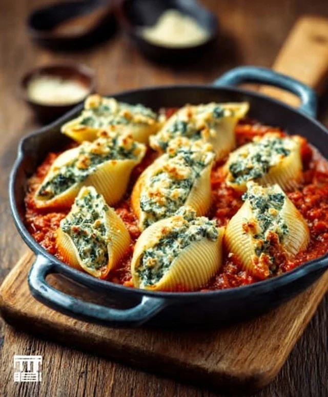 Spinach and Ricotta Stuffed Shells Recipe