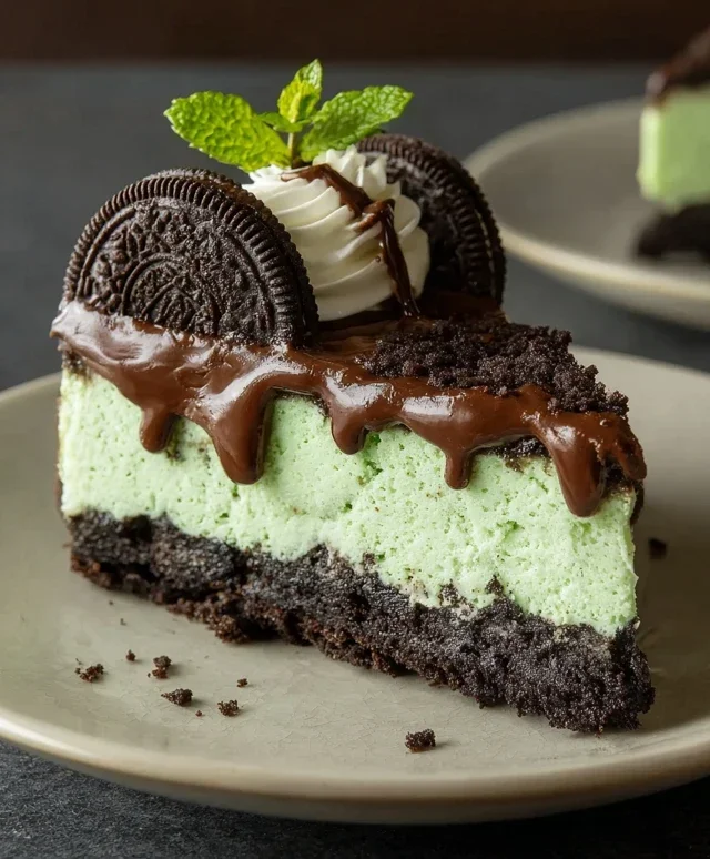 Mint Oreo Cheesecake Delight