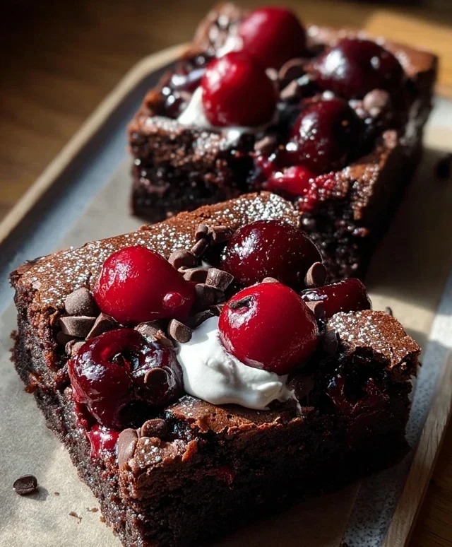 Small-Batch Black Forest Brownies