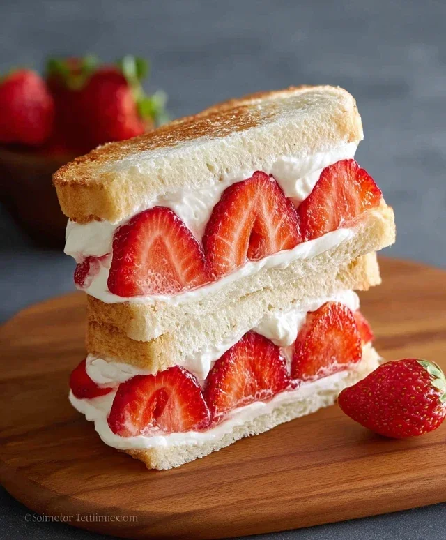 4-ingredient Strawberry Sando