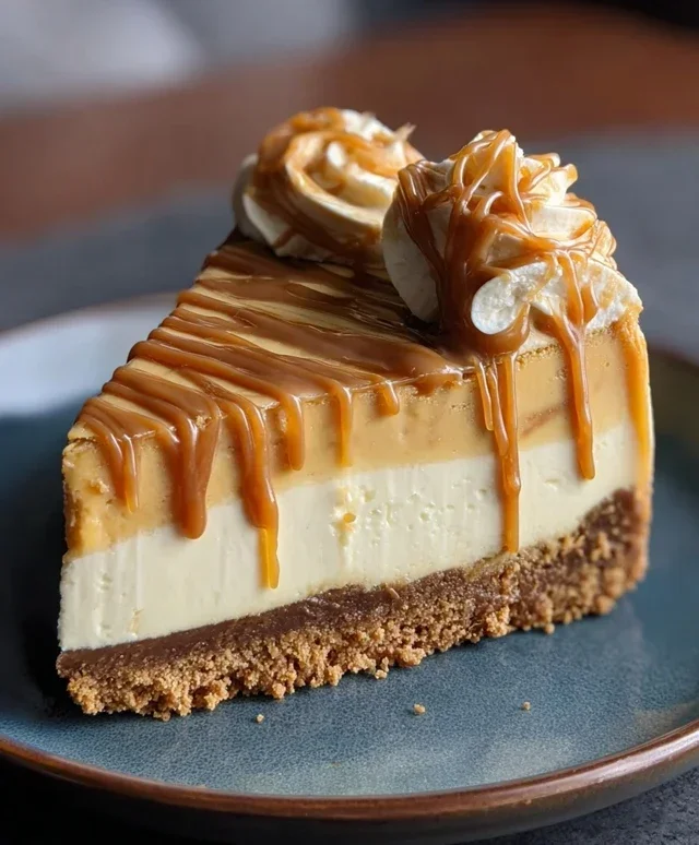 Cookie Butter Caramel Cheesecake
