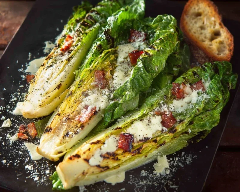Grilled Romaine Caesar Salad Recipe