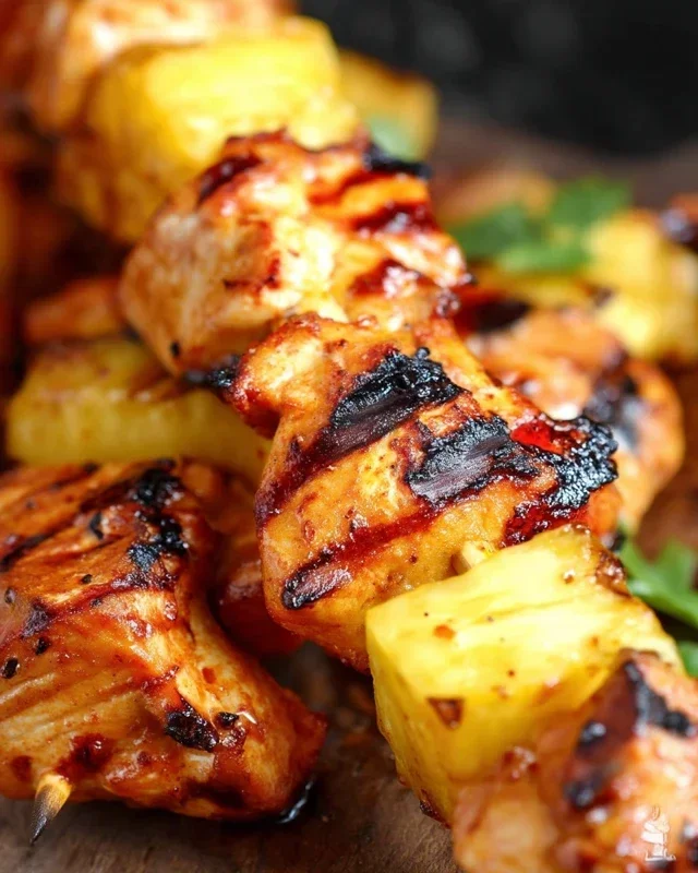 Pineapple Chicken Kebabs Recipe