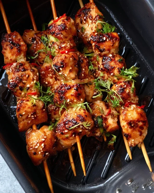 Bang Bang Chicken Skewers