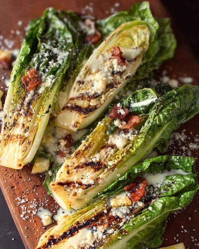 Grilled Romaine Caesar Salad Recipe
