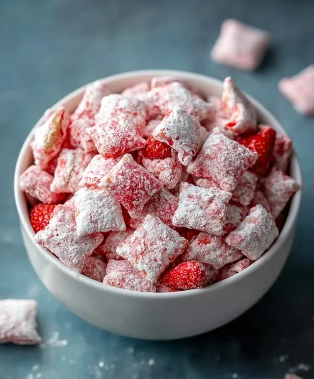 Strawberry Shortcake Puppy Chow