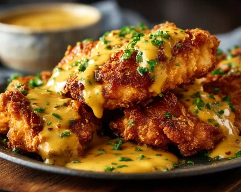 Pretzel Chicken with Mustard-Cheddar Sauce: An Amazing Ultimate Recipe