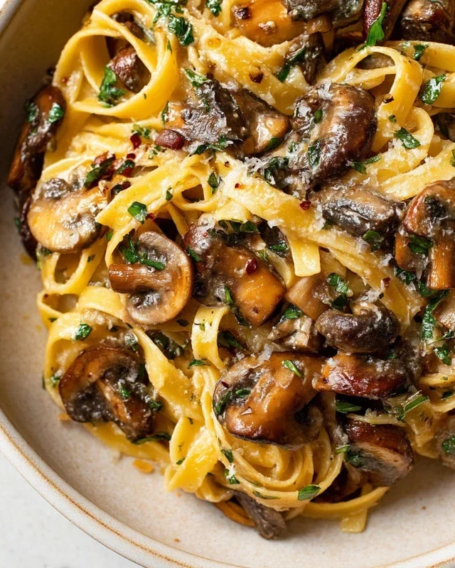 Garlic Mushroom Pasta