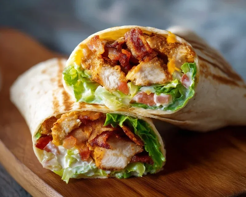 Crispy Chicken Beef Beef Bacon Ranch Wrap