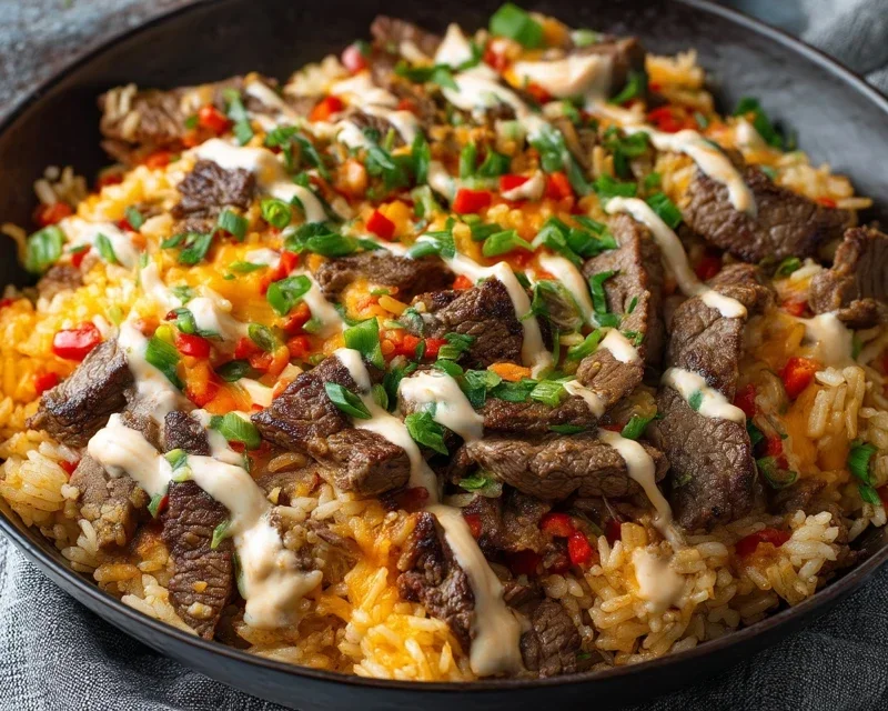 Steak Queso Rice A Flavorful Recipe