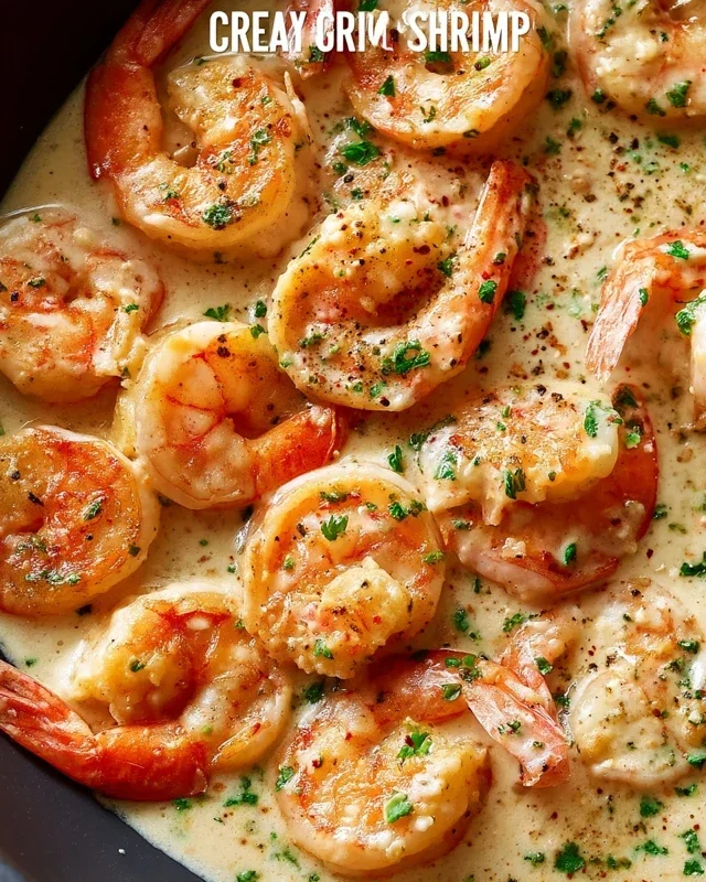 Creamy Garlic Shrimp (15 mins)