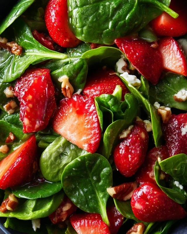 15-Minute Strawberry Spinach Salad