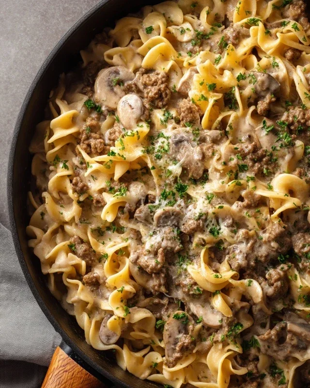 30-Minute Ground Beef Stroganoff