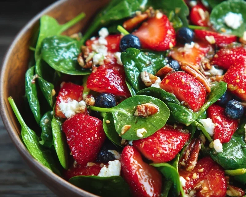 15-Minute Strawberry Spinach Salad
