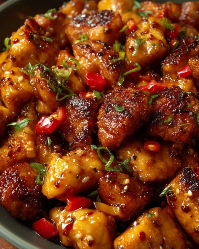 Sweet and Spicy Honey Pepper Chicken
