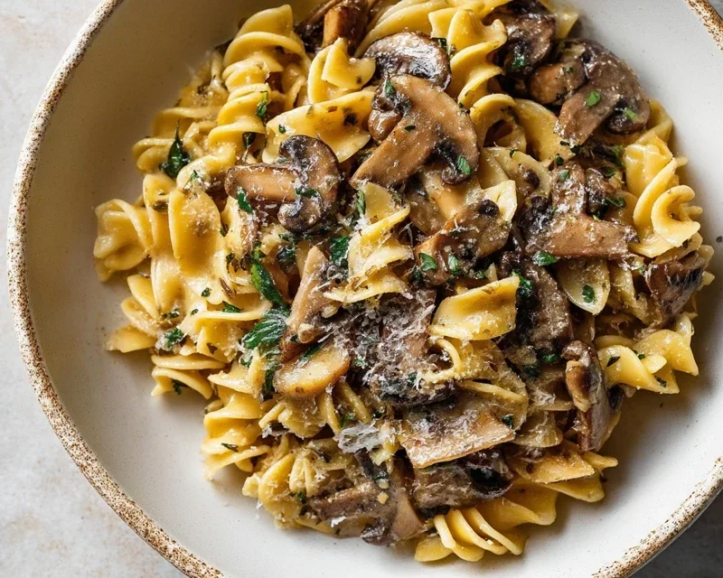 Garlic Mushroom Pasta